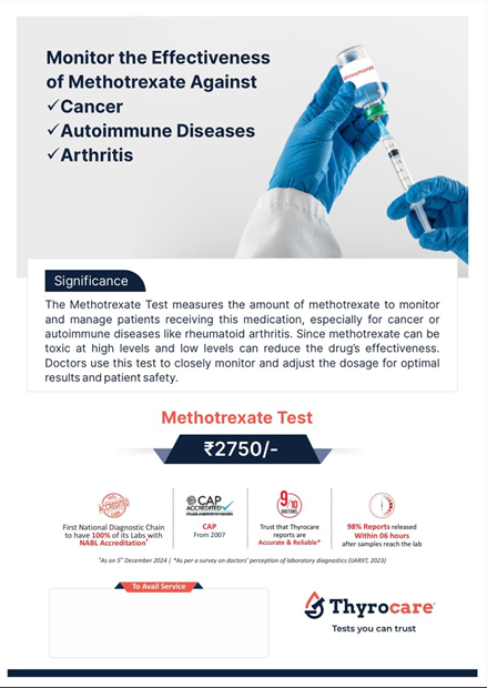 Methotrexate Test in Yelahanka