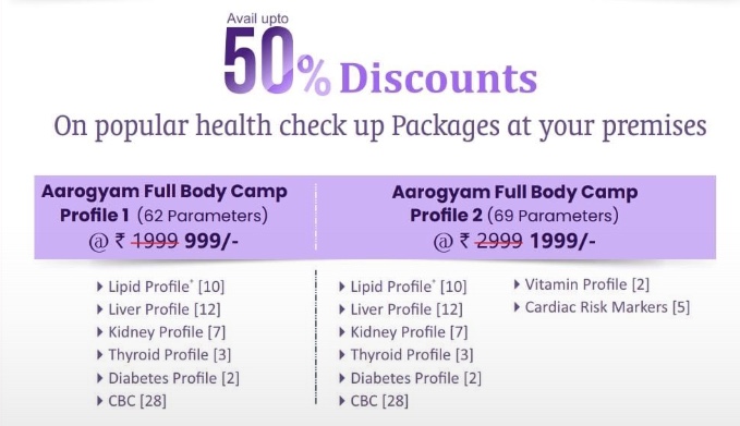 AAROGYAM FULL BODY CAMP AT YOUR DOORSTEP